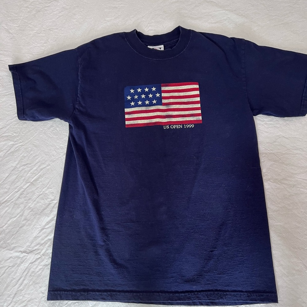 Vintage Gildan Mens’s Blue M Short Sleeve T Shirt 1999 US Open Tennis USTA